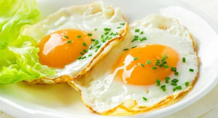 Nutrition 2 eggs fried