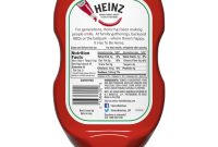 Nutrition facts of heinz ketchup