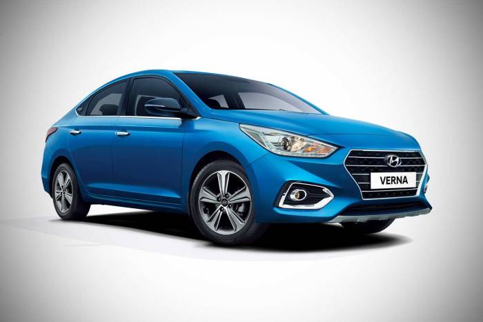 2018 new verna car price